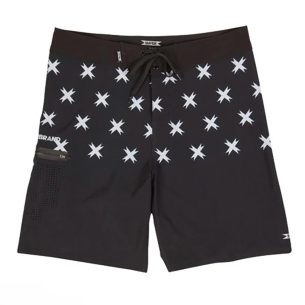 Toy X Boardshorts - Quality Surfboards Hawaii Black Size 32